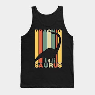 Brachiosaurus Vintage Sunset Retro Herbivore Tank Top